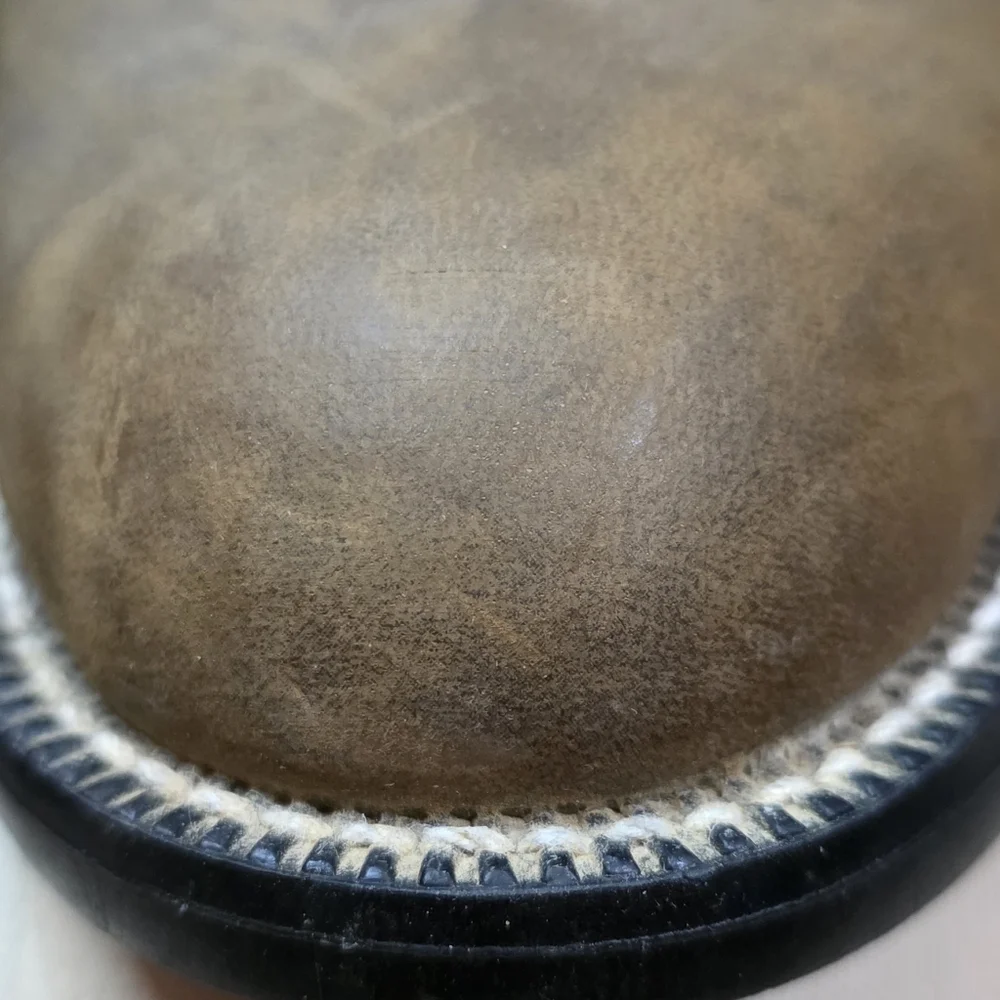 JUSTINS MENS 10" TEMPLE ROPER  CLAY BROWN CASUAL BOOTS SIZE 8 - Picture 6 of 8